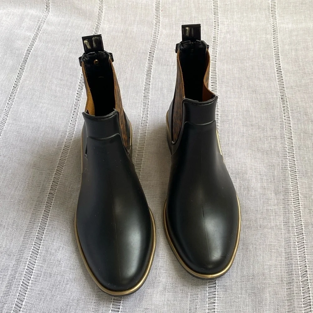 Kate Spade Sedgewick Domina Leopard Print Chelsea Ankle Boots.